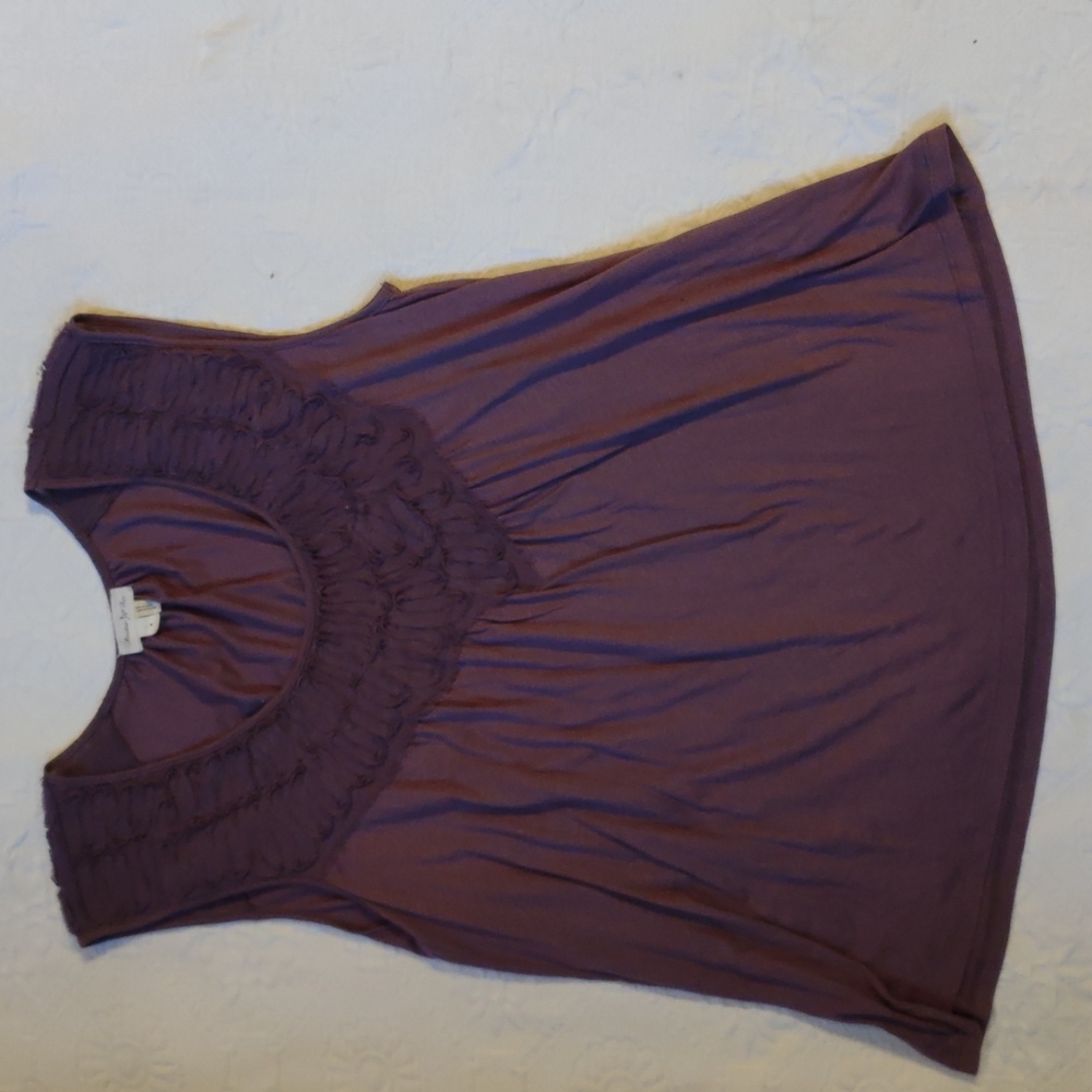 Anthropologie Meadow Rue Sleeveless Detailed Top